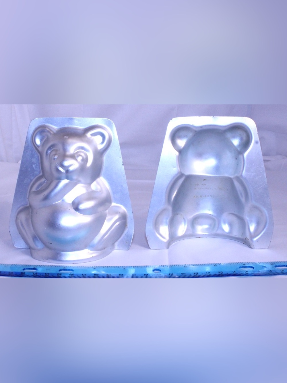 Vintage Wilton Stand-Up Teddy Bear Pan Aluminum Cake Mold